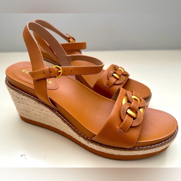 Cole Haan Shoes - Cole Haan Cloudfeel Espadrille Link Wedge Sandal - Pecan 💞